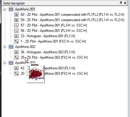 图T12.7  Thumbnail Image of a 2D Plot on the Data Navigator (数据导航器上一个二维绘图的缩略图)
