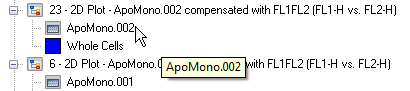 图T14.12  ApoMono.002 Data Listing in the Layout Navigator (版面导航器里的ApoMono.002数据列项)