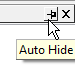 图T11.11  Removing Auto Hide (取消自动隐藏功能)