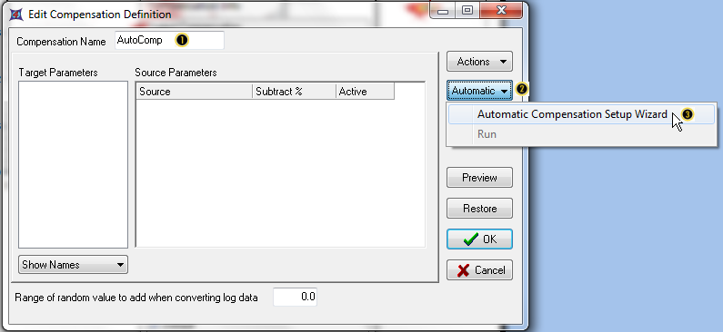 图T8.14  Creating an Automatic Compensation using the Edit Compensation Definition Dialog (使用编辑补偿定义对话框来创建自动补偿)