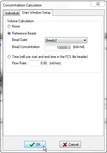 图T22.14  Concentration Calculator Dialog -- Stats Window Setup (浓度计算器对话框 -- 设置统计窗口)