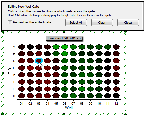 图T25.17  Create a Well Gate on the Heat Map (在热图上创建细胞孔门)