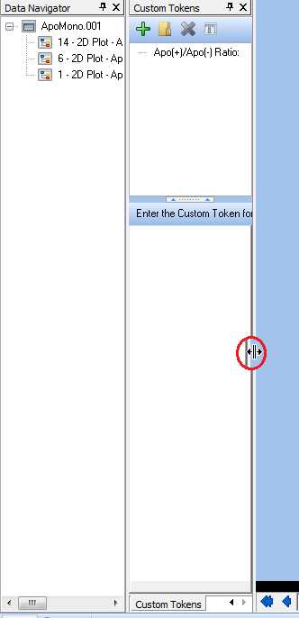 图T11.17  Custom Tokens Docked on top of the Layout Navigator (自定义标记停靠在版面导航器的上方)