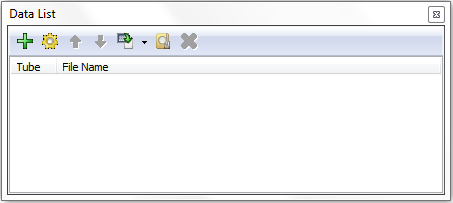 图T10.6  Data List Window (数据列表窗口)