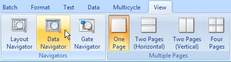 图T12.2  Selecting the Data Navigator Command (选择数据导航器命令)
