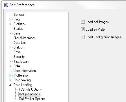 图T25.11  IsoCyte Data Loading Options for Numeric Data Only (仅仅针对数值数据的IsoCyte数据导入选项)
