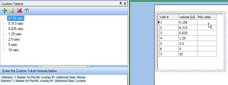 图T17.33  Dragging and Dropping the Custom Token onto the Custom Data Table (把自定义标记拖放到自定义数据表格中)