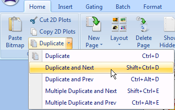 图T10.26  Selecting  Duplicate and Next from Duplicate (从副本菜单选择副本和下一组命令)