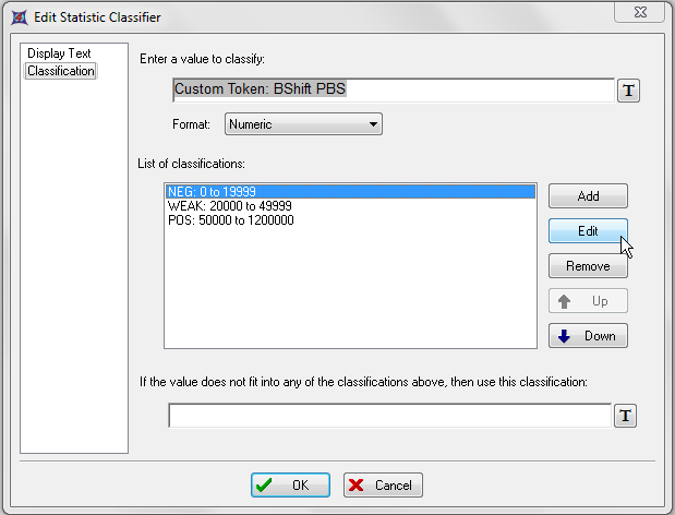 图T15.43  Editing the 'T Result' Token Classifier (编辑'T Result'标记分类器) 