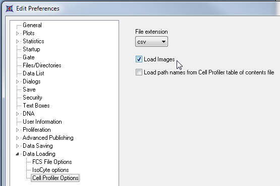 图T24.7  CellProfiler Data Loading Options for a 96 Well Plate Experiment with Images (96孔细胞板图片实验对应的CellProfiler数据导入选项)