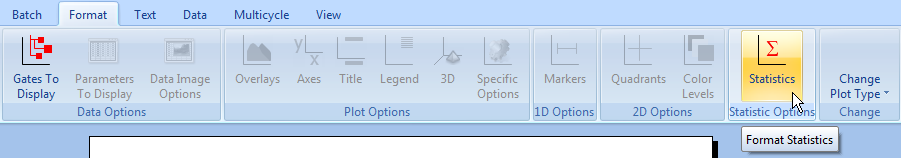 图T22.9  Selecting Format Statistics Command (选中格式化统计命令)