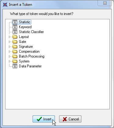 图T17.8  Insert a Token Dialog (插入标记对话框)