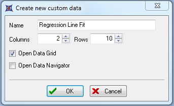 图T27.17  Creating a New Custom Data Grid with 2 Columns and 10 Rows (创建一个有着2列10行的新建自定义数据网格)