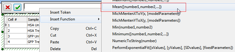 图T16.6  Selecting the Mean Function (选择数学平均函数)