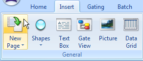 图T13.16  Selecting the Insert New Page Command (选择插入新页面命令)