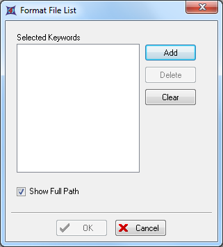 图T10.9  Format File List Dialog (格式化文件列表对话框)