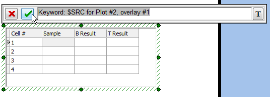 图T15.34  Pasting the Keyword Token into the 'Sample' Column of the 'HLA Results' Data Grid (把关键字标记粘贴到'HLA Results'数据网格里的'Sample'列中)