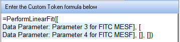 图T27.15  Completed PerformLinearFit Custom Token Formula (完成设置后的PerformLinearFit自定义标记公式)