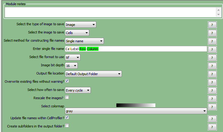 图T24.4  Defining the SaveImages Module (定义保存图片模块)