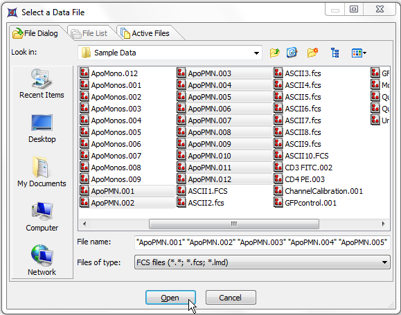 图T10.7  Selecting ApoPMN Files (选择ApoPMN文件)