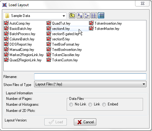 图T3.2  Load Layout Dialog (导入版面对话框)