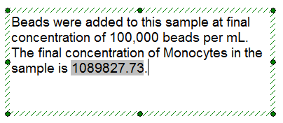 图T22.20  Text Box with the Concentration Token Value (显示有浓度标记值的文本框)