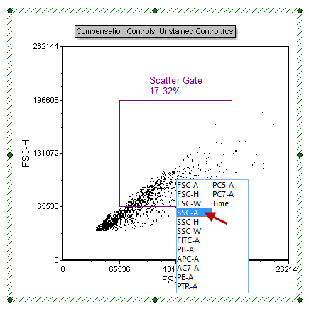 Figure T8.15 - Changing the X-Axsi parameter to SSC-H.