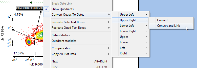 Fig. T29.15 Converting and linking the upper right quadrant to a gate Fig. T29.15 Converting and linking the upper right quadrant to a gate