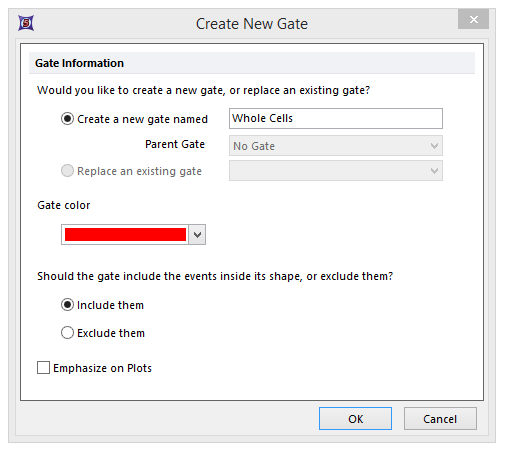Figure T4.5  Create New Gate Dialog
