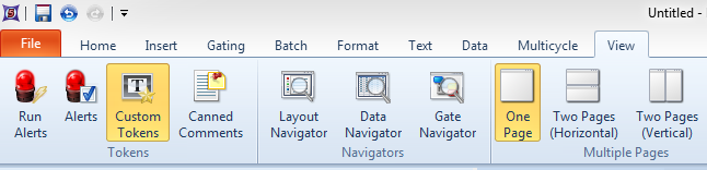 Figure T17.2  Selecting the Custom Tokens Command