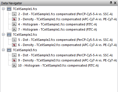 Figure T12.6  Docked Data Navigator