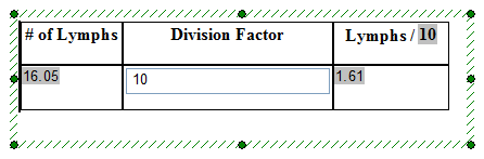Figure T5.47 - The value in the Edit box has been changed to 10 thus modifying the original Custom Token value and updating any other token or displayed location in the layout.