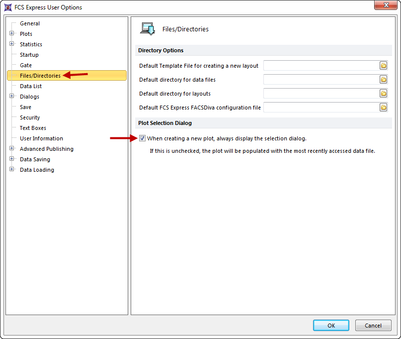 Figure T2.10  Files/Directories Page of Edit Preferences Dialog