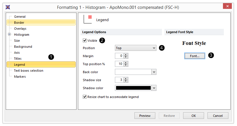 Figure T3.25  Formatting - Legend Category