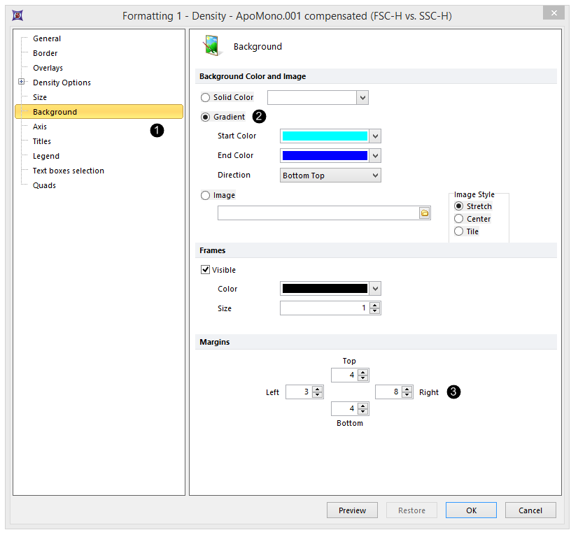 Figure T3.22  Background Formatting