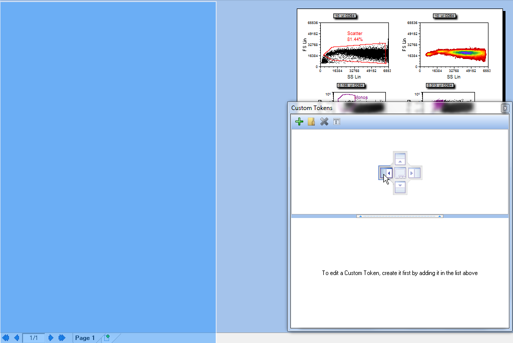 Figure T17.3  Docking the Custom Tokens Window