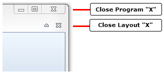 Figure 4.6  Close icons