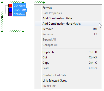 Figure 9.7  Adding a Combination Gate Matrix