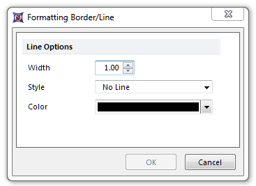 Figure 8.47  Formatting Border/Line dialog