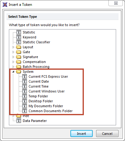 Figure 19.19  System Tokens