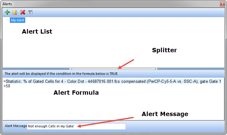 Figure 23.1  Docked Alert Window