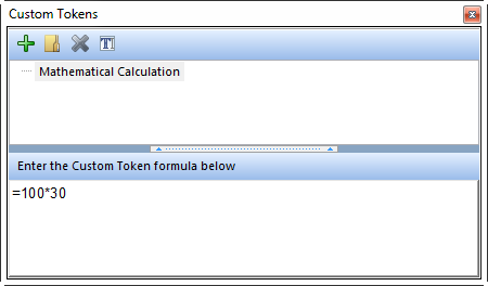 Figure 19.25  Custom Token Example 1