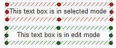 Figure 4.29  Selected and Edit Modes