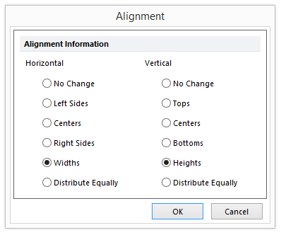 Figure T1.14b Alignment dialog box