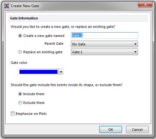 Figure 9.3  Create New Gate Dialog