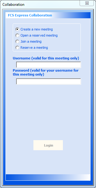 Figure 30.1  Collaboration Portal -- Create a New Meeting