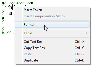 Figure T5.9  Selecting Format from the Pop-up Menu