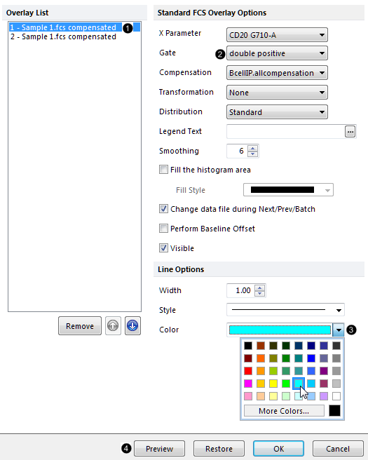 Figure T29.22 Formatting histogram overlays, continued Figure T29.22 Formatting histogram overlays, continued