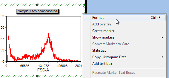 Figure T29.20 Right-clicking on the 1D-plot to access Format options Figure T29.20 Right-clicking on the 1D-plot to access Format options