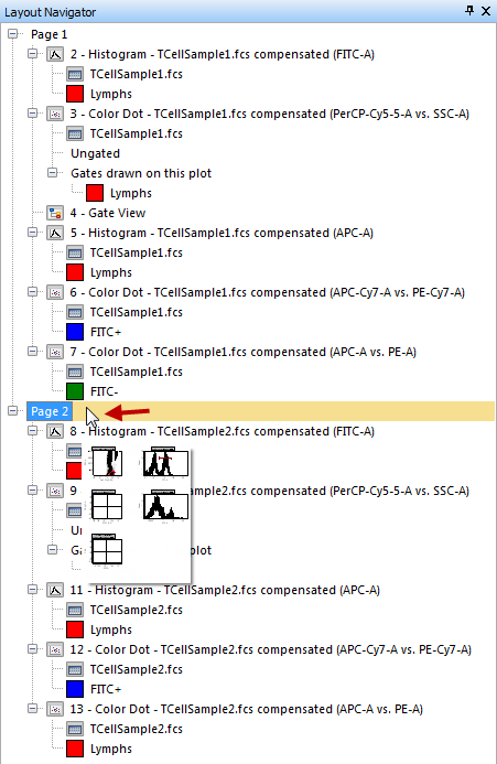 Figure T14.7  Image of Page 2 on the Layout Navigator